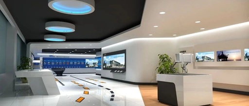 山东青岛光学仪器企业展馆展厅设计案例